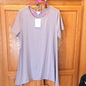 Taupe Melissa shark bite hem